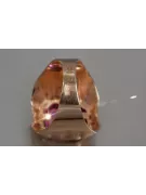 Vyrų rusų žiedas raudonas rožinis 14k aukso 585 su Aleksandritu Vintage vsc002
