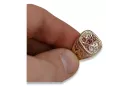 Rusă a crescut sovietice 14k 585 aur men's signet inel vsn053