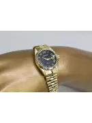 Puikus 14k 585 aukso moteriškasis laikrodis Geneve lw059ydbc