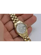 Puikus 14k 585 aukso moteriškasis laikrodis Geneve lw059ydbc