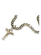 Golden cross with a chain ★ zlotychlopak.pl ★ Gold attempt 585 333 Low price!