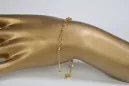 Brățară★ rozariu din aur roz galben russiangold.com ★ Gold 585 333 Preț scăzut