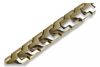 Jaune italien Unique 14k 585 bracelet en or cb154y