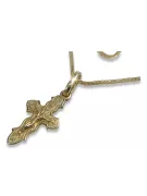 Золото православного хреста з ланцюжком ★ zlotychlopak.pl ★ Золотий зразок 585 333 Низька ціна