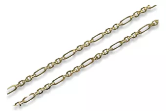 Geltonas rožinis aukso grandinė ★ russiangold.com ★ Aukso 585 333 Maža kaina