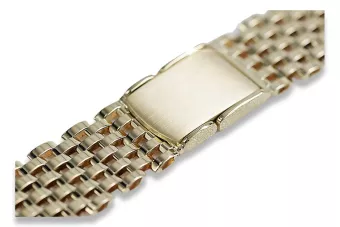 Bracelet de montre en or 14k 585 pour homme jaune italien mbw005y