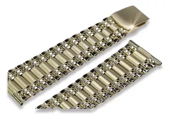Aukso laikrodis su vyriškojo apyranko 14k Geneve mw013ydbr&mbw006y