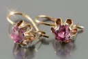 Russisches sowjetisches Silber Rosé vergoldet 925 Alexandrit Rubin Smaragd Saphir Aquamarin Zirkon ... Ohrringe vec013rp
