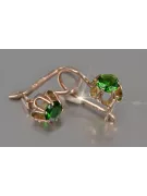 Russisches sowjetisches Silber Rosé vergoldet 925 Alexandrit Rubin Smaragd Saphir Aquamarin Zirkon ... Ohrringe vec013rp