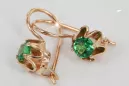 Russe soviétique argent rose or plaqué 925 Alexandrite Rubis Émeraude Saphir Aigue-marine Zircon ... Boucles d’oreilles vec013rp