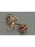 Rusă sovietică de argint a crescut placat cu aur 925 Alexandrite Ruby Emerald Safir Aquamarine Zircon ... cercei vec013rp