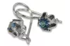 Russian Soviet silver 925 Alexandrite Ruby Emerald Sapphire Aquamarine Zircon ... earrings vec013s