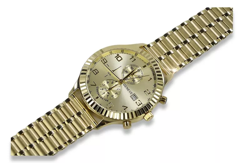 Golden Geneve pánské hodinky ★ Złotychlopak.pl ★ Čištění zlata 585 333 nízká cena!