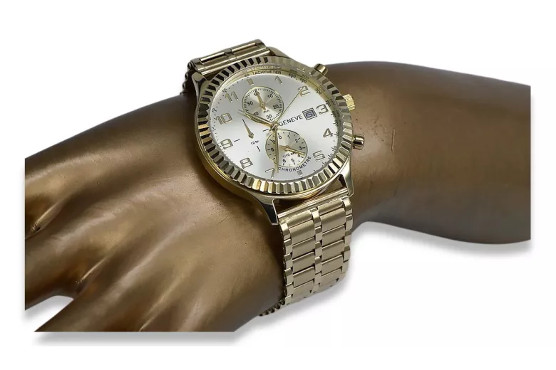 Golden Geneve pánské hodinky ★ Złotychlopak.pl ★ Čištění zlata 585 333 nízká cena!