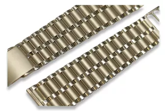 Yellow man's 14k gold watch bracelet mbw007y