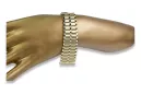 Yellow man's 14k gold watch bracelet mbw007y