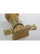 желтый мужской браслет из 14-килолитного золота mbw007y
