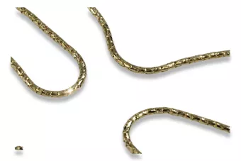 Cadena de serpiente italiana de oro amarillo de 14k 585 cc080y