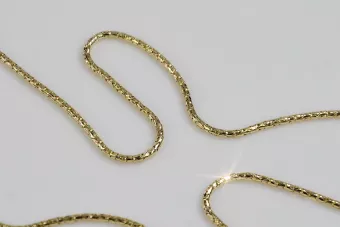 Lanț de șarpe din aur galben italian de 14k 585 cc080y