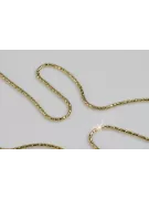Cadena de serpiente italiana de oro amarillo de 14k 585 cc080y
