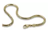 Italian yellow 14k gold 585 Snake Tondo chain cc020y
