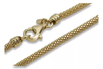 Итальянское желтое золото Новый веревочный шнур браслет пустой cb075y