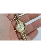 Puikus 14k 585 aukso moteriškos laikrodis Geneve lw026y