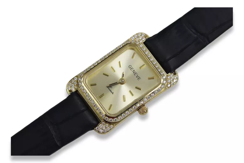 Reloj ★ de oro para damas zlotychlopak.pl Pureza de oro 585 333 ¡★ Precio bajo!