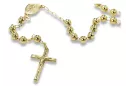 Italian yellow 14k gold 585 rosary chain rcc009y