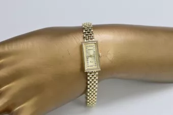 Puikus 14K 585 aukso moteriškasis laikrodis Geneve lw056y