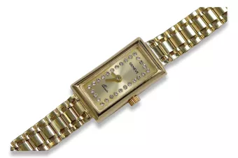 Puikus 14K 585 aukso moteriškasis laikrodis Geneva lw058y