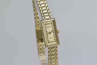 Puikus 14K 585 aukso moteriškasis laikrodis Geneva lw058y