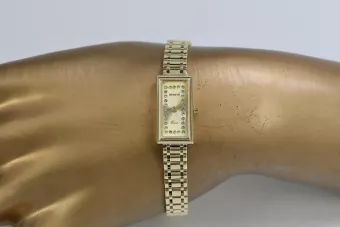 Prześliczny 14K 585 złoty damski zegarek Geneve lw058y