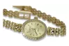 Italian yellow 14k gold lady watch Geneve lw032y