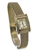 14K Gold Women's Watch, Rectangular lw035ydy