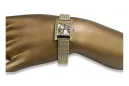 14K Gold Women's Watch, Rectangular lw035ydy