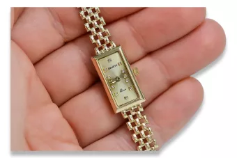 Puikus 14K 585 aukso moteriškos laikrodis Geneve lw063y