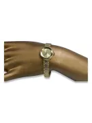 Prześliczny 14K 585 złoty damski zegarek Geneve lw068y