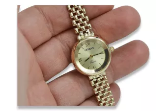 Puikus 14K 585 aukso moterų laikrodis Geneve lw069y