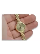 Prześliczny 14K 585 złoty damski zegarek Geneve lw070y