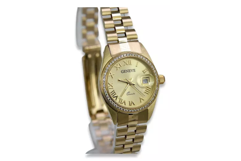 Reloj ★ de oro para damas zlotychlopak.pl Pureza de oro 585 333 ¡★ Precio bajo!