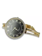 Италиански жълт 14k злато 585 дама часовник Geneve lw053y