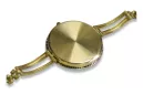 Итальянская желтая 14-кам золото леди часы Geneve lw053y
