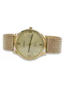 Złoty zegarek męski 14K Geneve, kwarcowy, włoski, 40mm | Zlotychlopak.pl