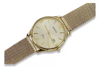 14K Gold Men's Watch, Italian, 40mm Case, Quartz