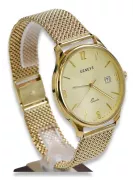 Złoty zegarek męski 14K Geneve, kwarcowy, włoski, 40mm | Zlotychlopak.pl