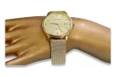 Złoty zegarek męski 14K Geneve, kwarcowy, włoski, 40mm | Zlotychlopak.pl