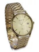 Złoty zegarek męski 14k 585 z bransoletą Geneve mw017y&mbw012y