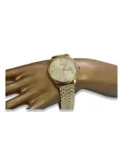Złoty zegarek męski 14k 585 z bransoletą Geneve mw017y&mbw012y