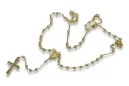 Jaune italien or 14 carats 585 chapelet chaîne rcc004y